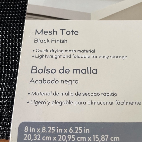 Style Quick-dry Mesh Tote Black finish bag - Picture 3 of 3